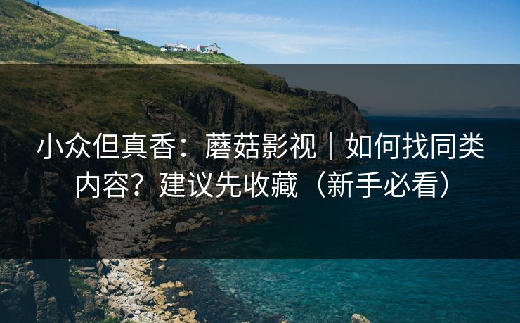 小众但真香：蘑菇影视｜如何找同类内容？建议先收藏（新手必看）